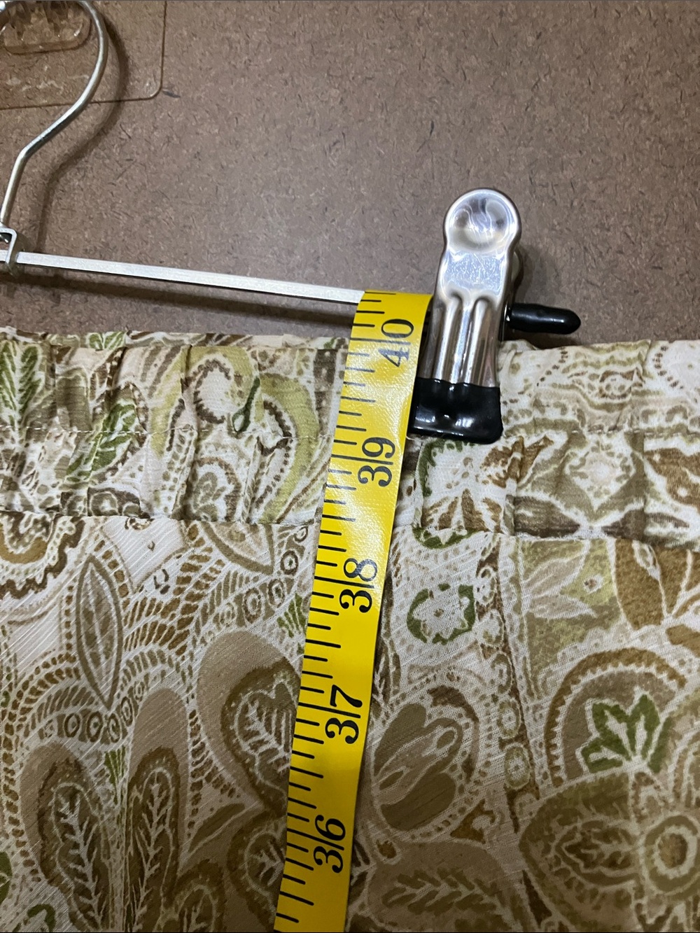 Paisley Maxi Skirt in Olive and Cream - Picture 5 of 10